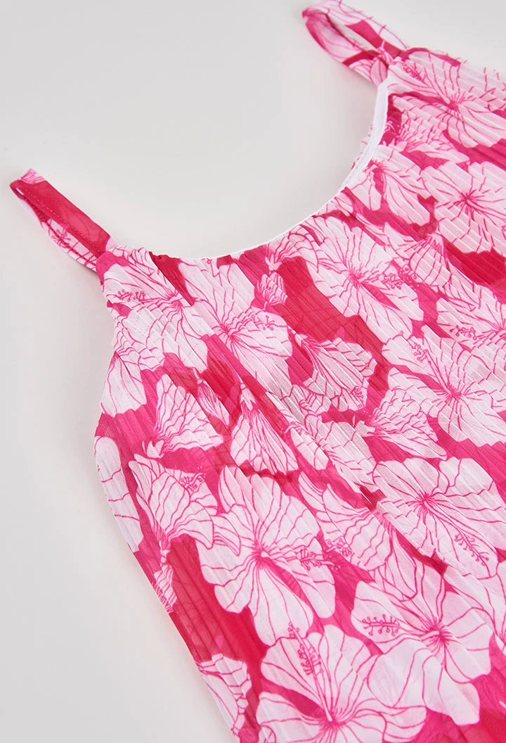 Pink printed jumpsuit