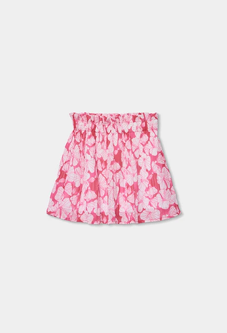Flower print skirt