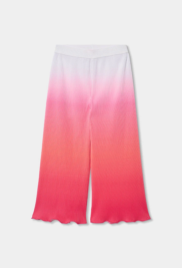 Pantalon fille couleur fraise