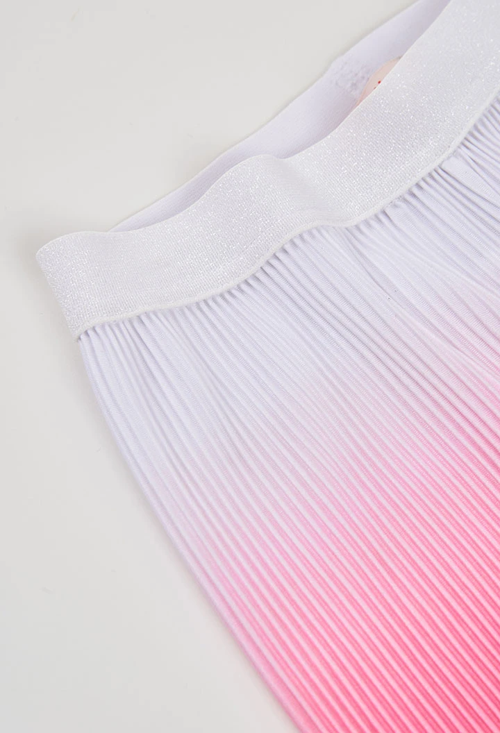 Pantalon fille couleur fraise