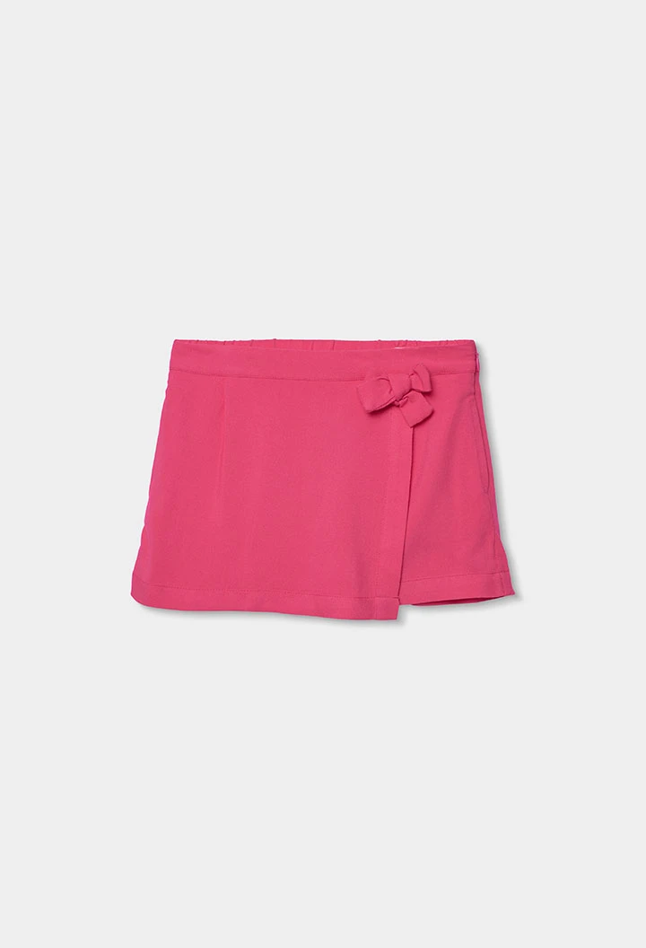 Jupe-culotte couleur fraise