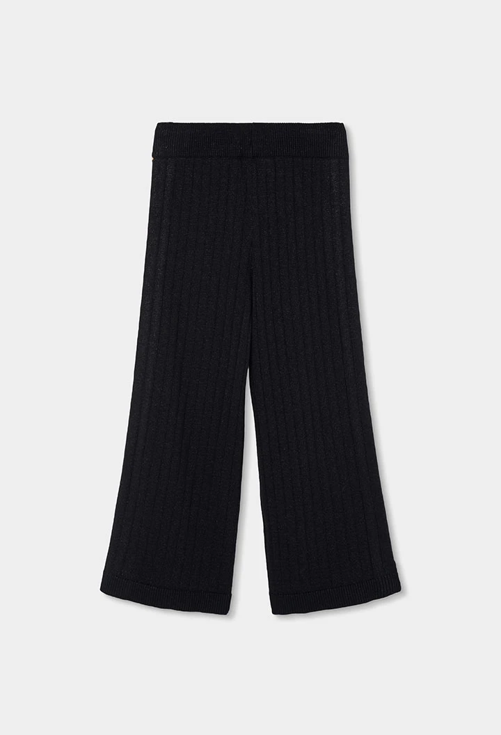 Pantalon fille noir avec clous