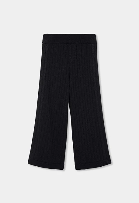Pantalon fille noir avec clous