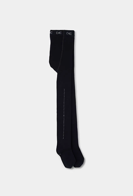 Schwarzer Leotard mit Strass