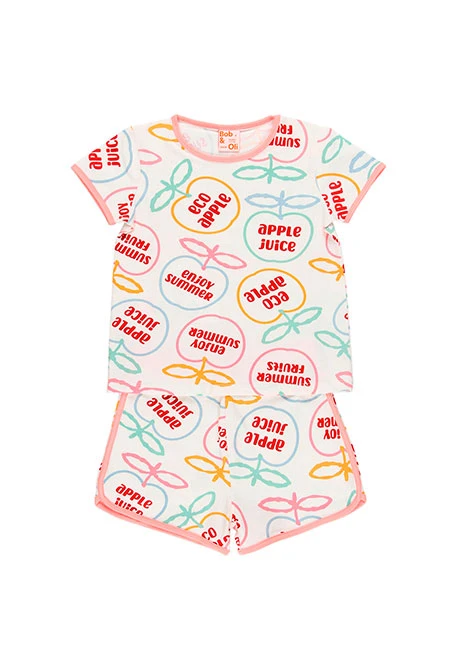 Pyjama en tricot pour fille - organique