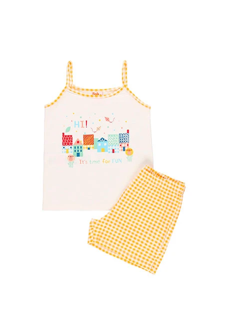 Pyjama en tricot pour fille - organique