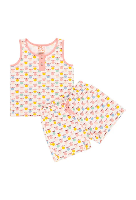 Pyjama en tricot pour fille - organique