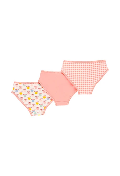 Pack de 3 culottes pour fille - organique