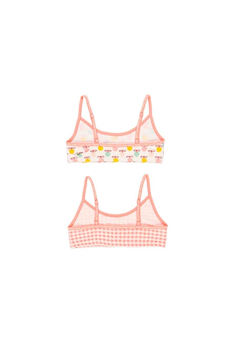 Pack 2 tops pour fille - organique