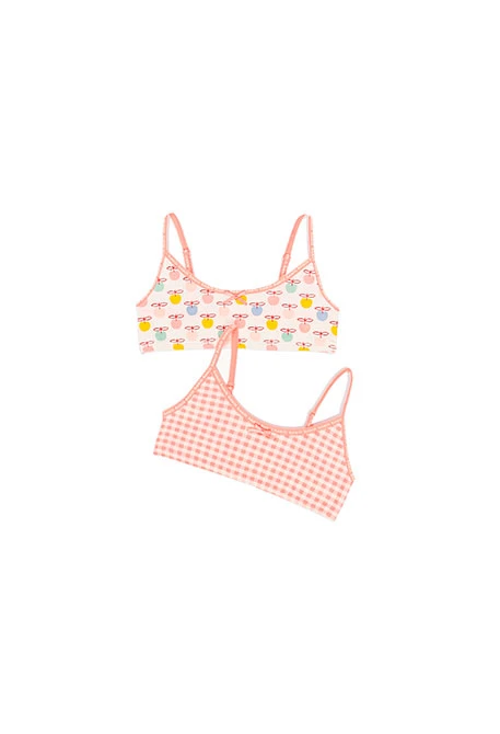 Pack 2 tops pour fille - organique
