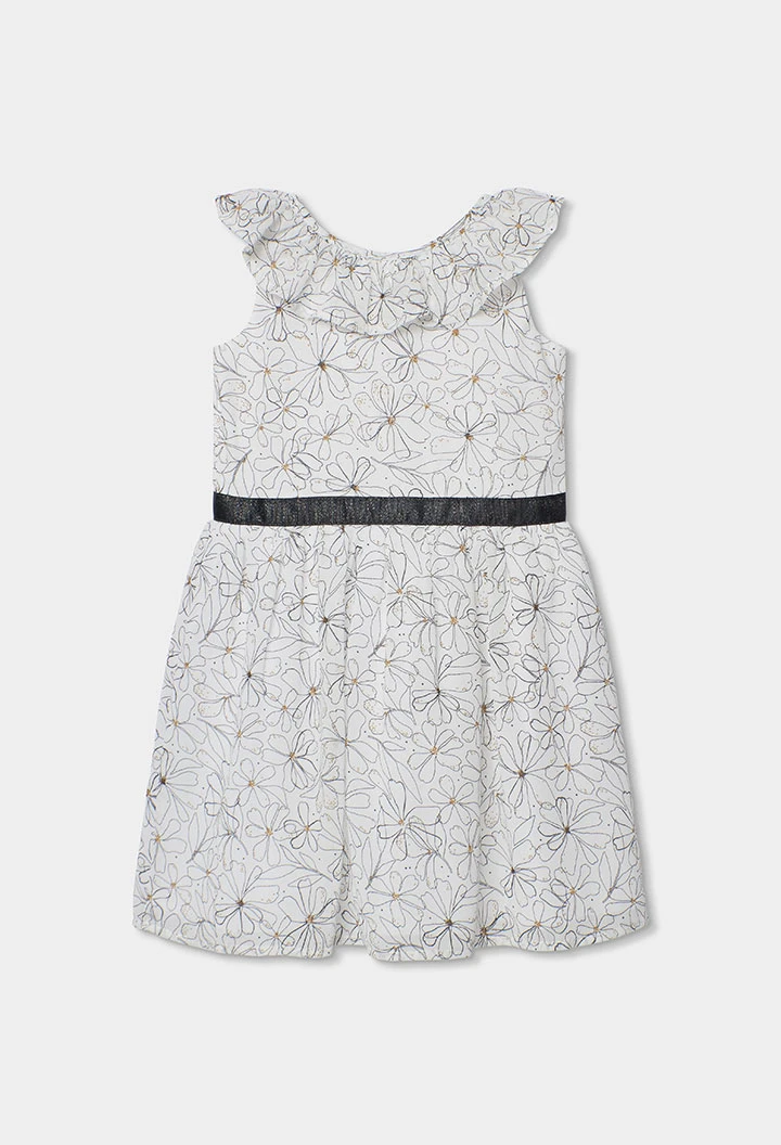 Vestido blanco estampado