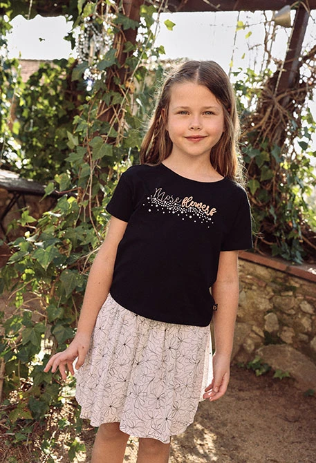 saia branca estampada