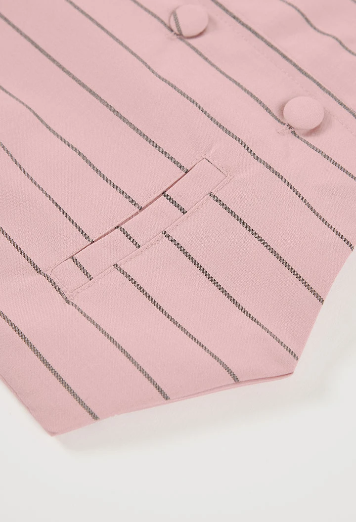 Girl?s striped cotton vest
