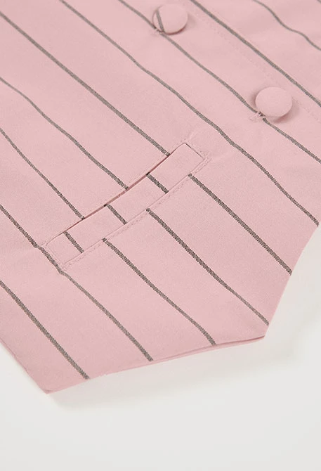 Mädchenweste aus gestreiftem Baumwollstoff