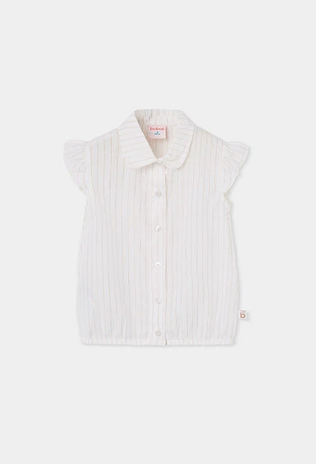 Camicia bambina bianca in cotone