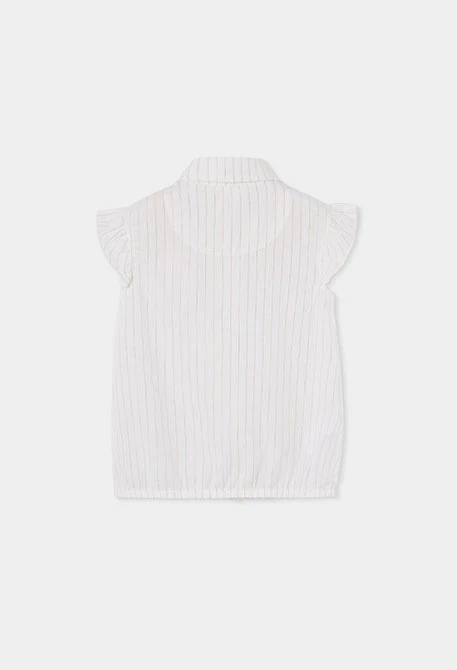 Camisa niña blanca en algodón