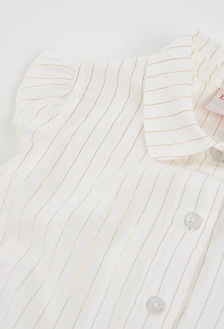 Camisa nena blanca de cotó