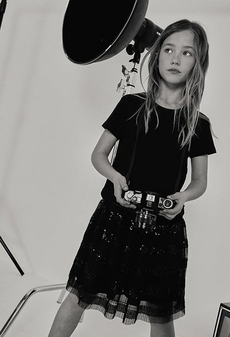 Jupe à sequins noire