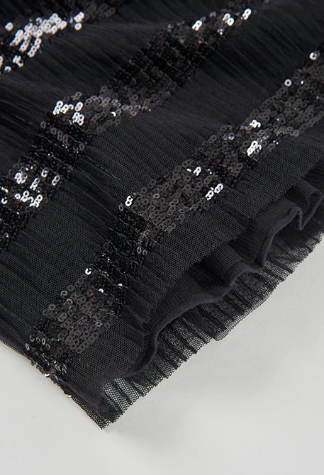 Jupe à sequins noire