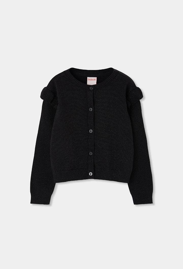 Mädchenjacke schwarz