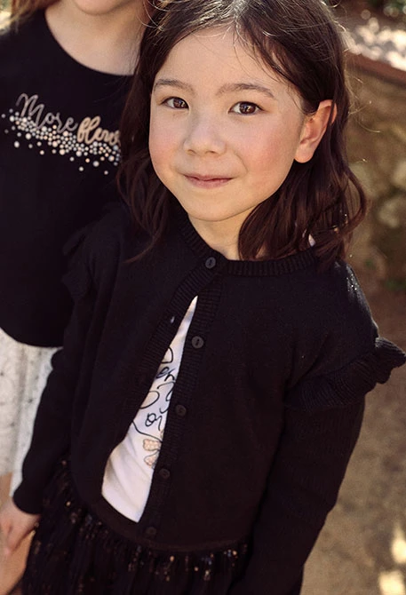 Chaqueta niña negro