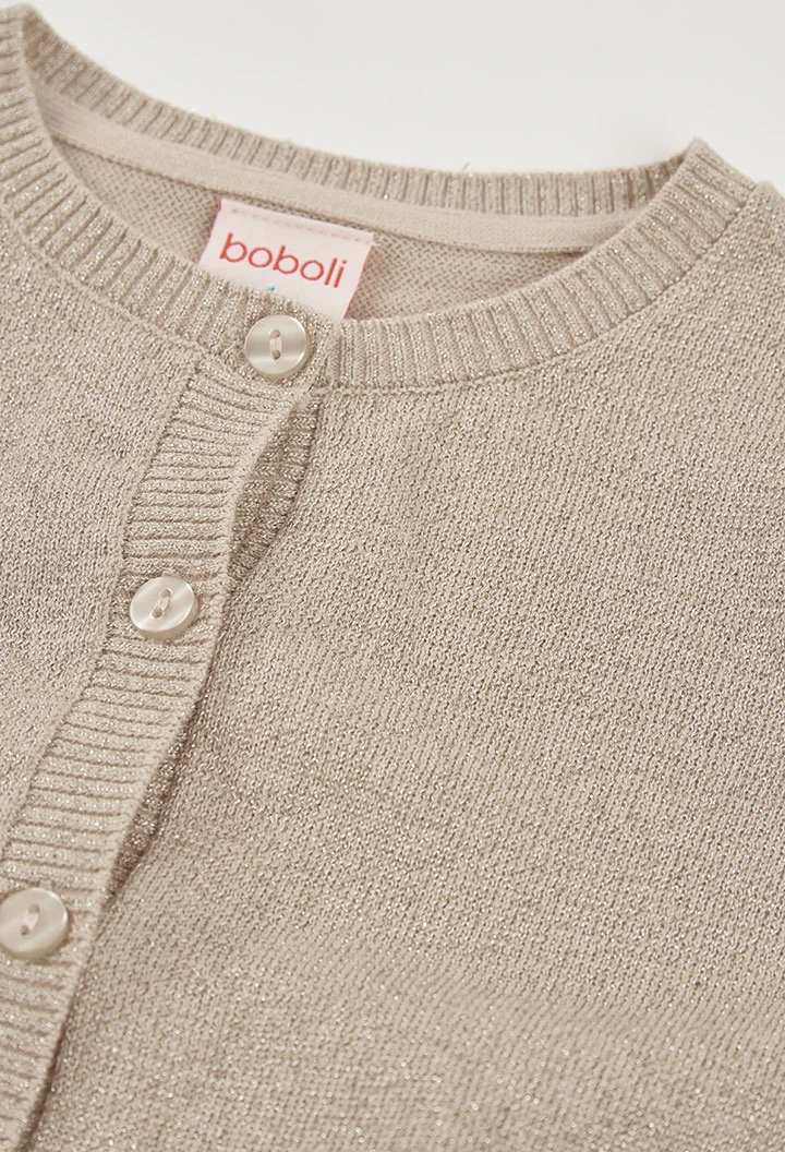 Veste dorée pour fille