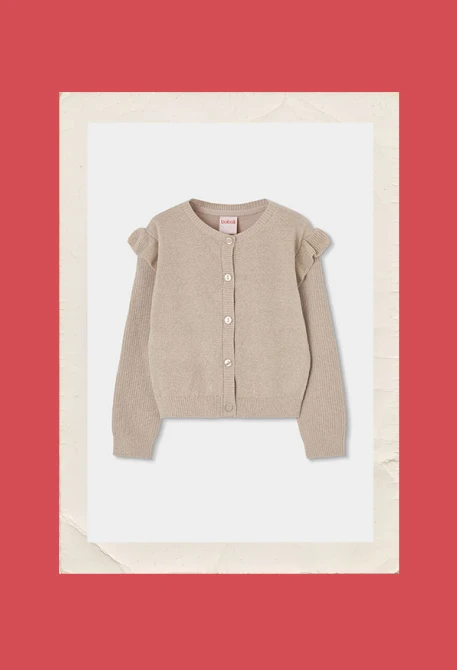 Chaqueta niña dorado
