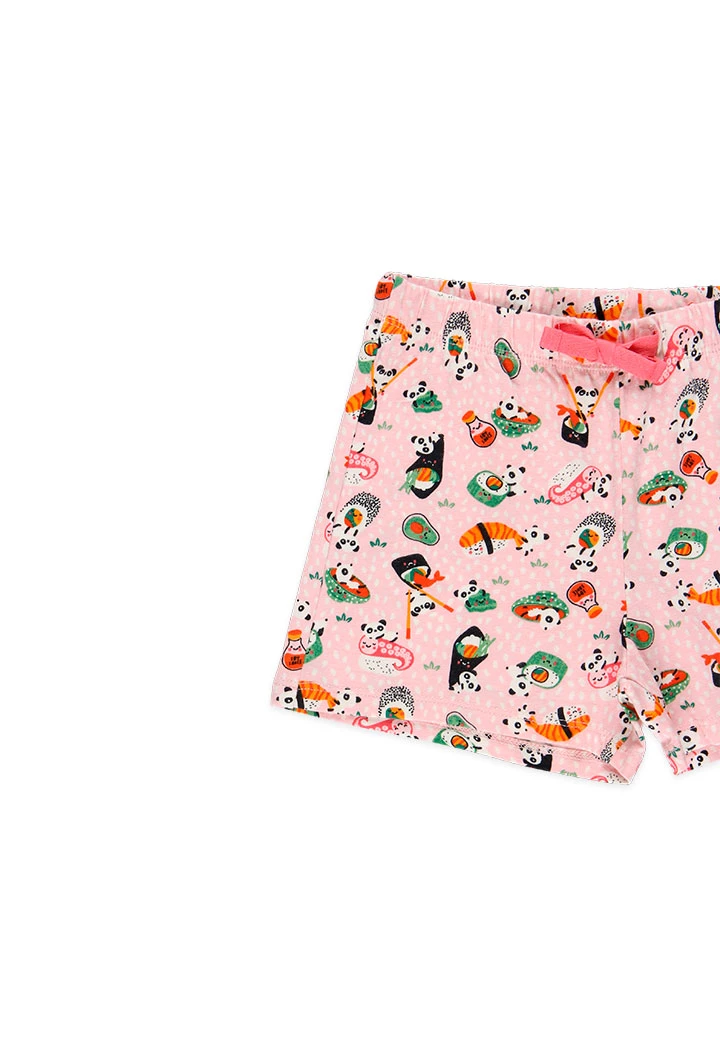 Pijama manga corta de niña - orgánico