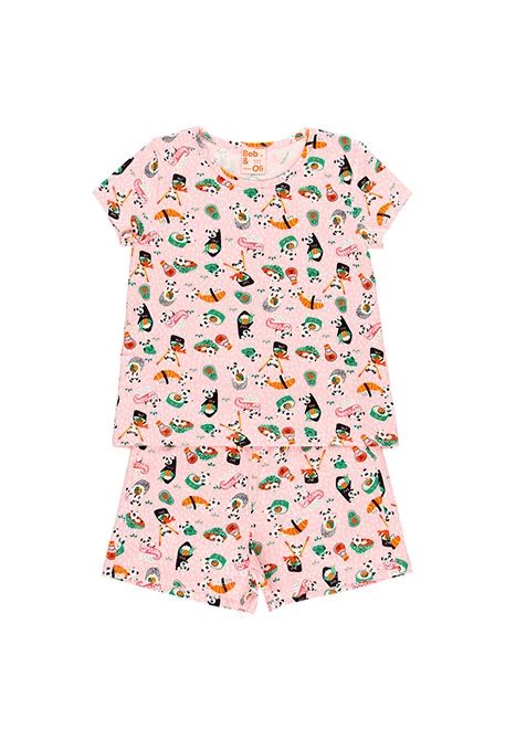 Pyjama manche courte pour fille - organique
