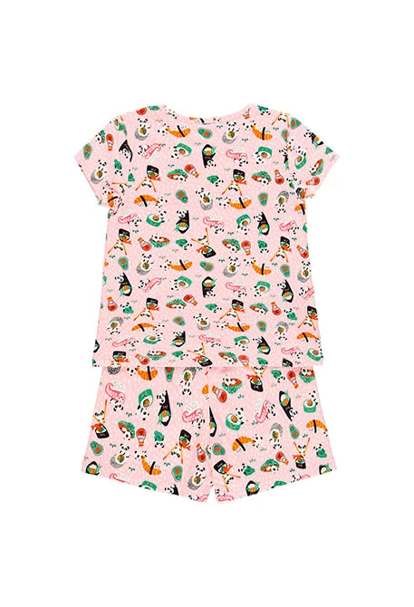 Pyjama manche courte pour fille - organique