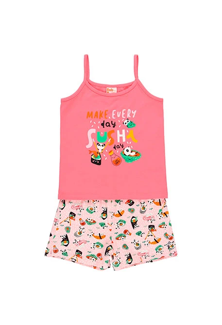 Pyjama à bretelles pour fille - organique