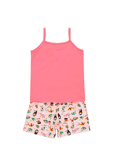 Pyjama à bretelles pour fille - organique