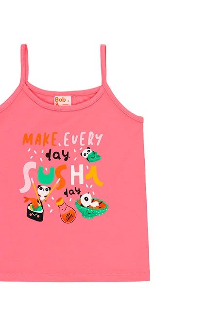 Pyjama à bretelles pour fille - organique