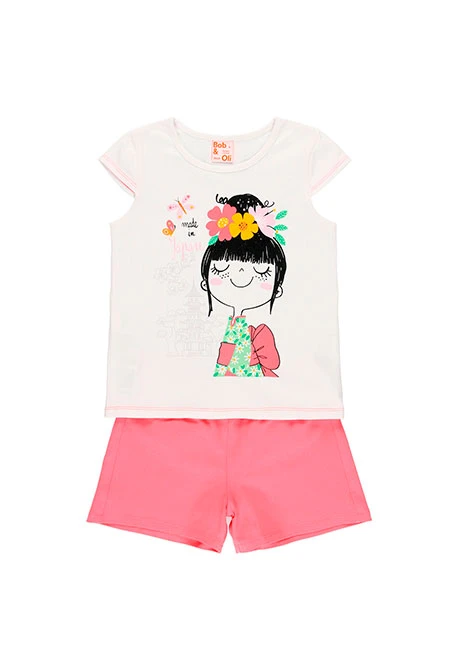 Pyjama en tricot pour fille - organique