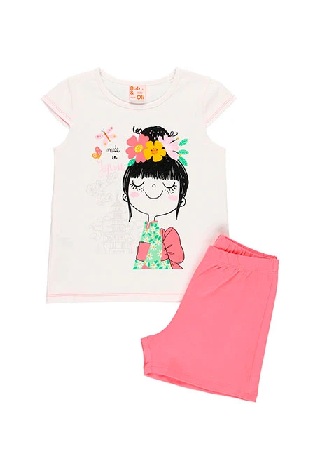 Pyjama en tricot pour fille - organique