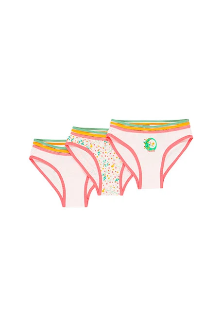 Pack de 3 culottes pour fille - organique