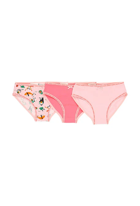 Pack de 3 culottes pour fille - organique