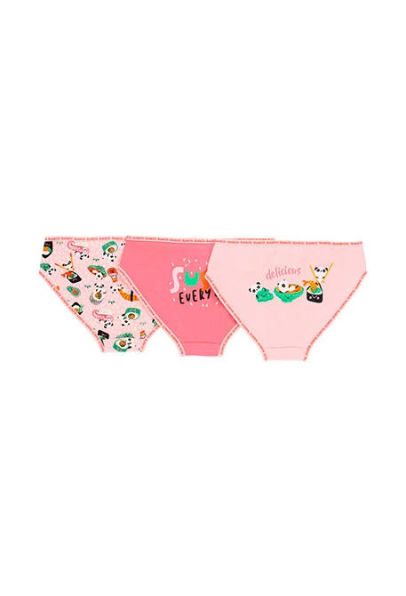Pack de 3 culottes pour fille - organique