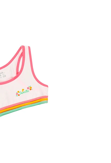 Pack 2 tops pour fille - organique