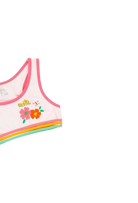 Pack 2 tops pour fille - organique