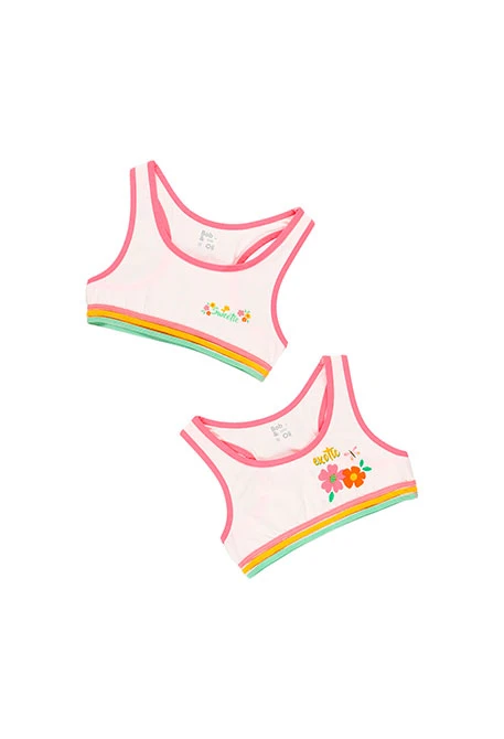 Pack 2 tops pour fille - organique