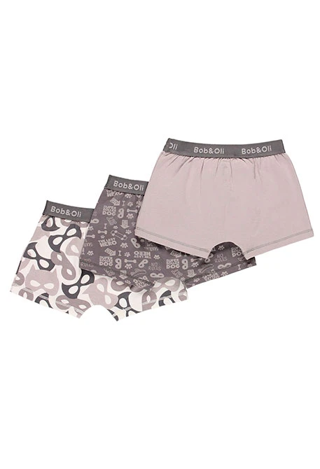 Pack de 3 boxers pour garçon - organique