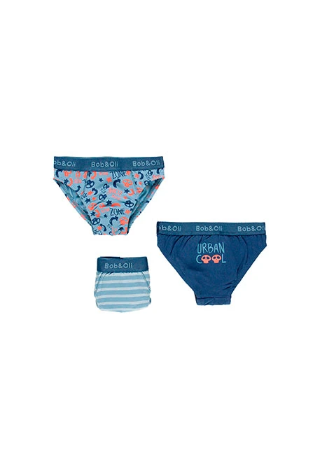 Pack de 3 boxers pour garçon - organique