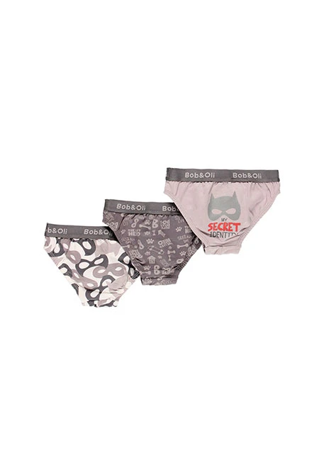 Pack de 3 slips pour garçon - organique