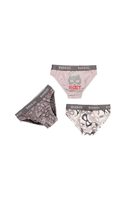 Pack de 3 slips pour garçon - organique