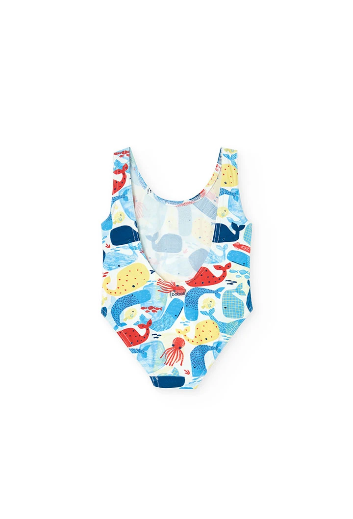 Maillot de bain en polyamide pour bébé fille avec imprimé