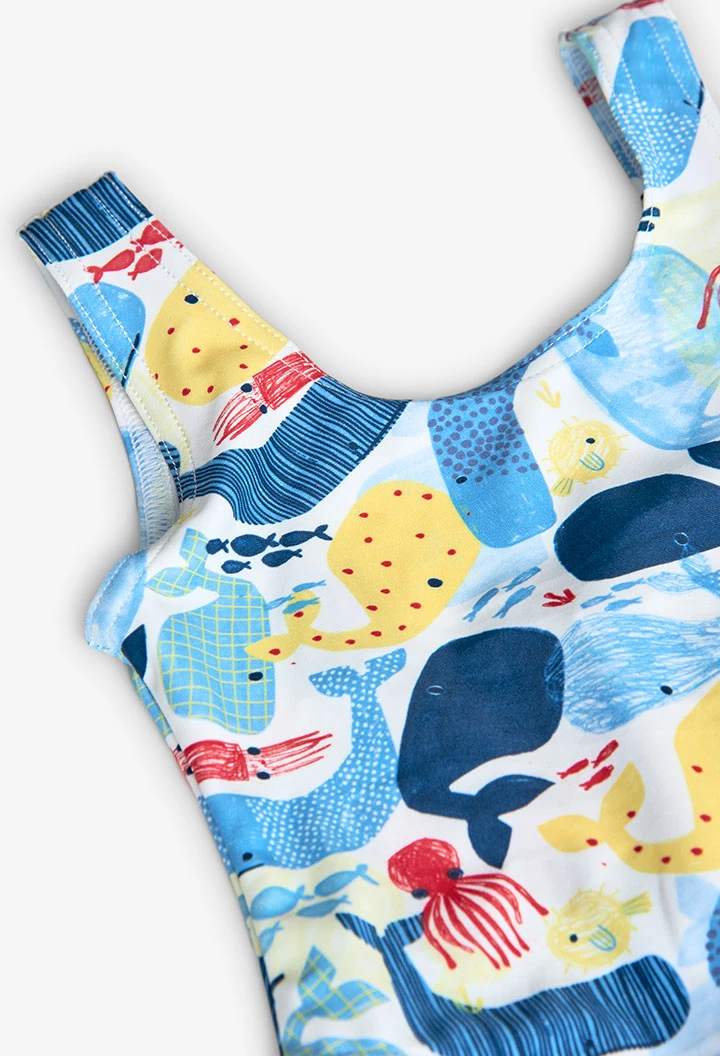 Maillot de bain en polyamide pour bébé fille avec imprimé