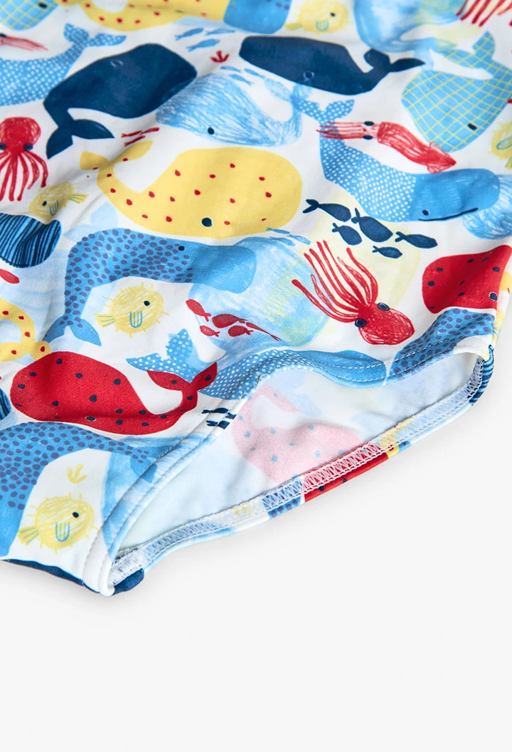 Maillot de bain en polyamide pour bébé fille avec imprimé