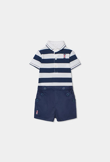 Babys Jacke aus weißer Baumwolle