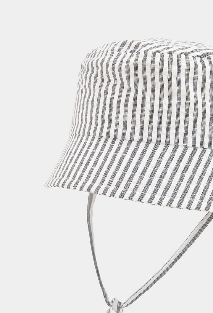 Gorro bebé rayas negras y blancas